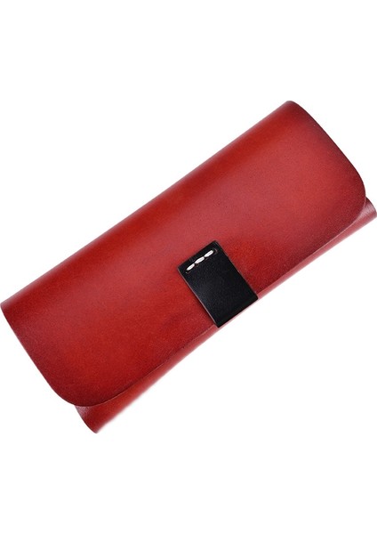 Puluz K064 Deri Gözlük Saklama Kutusu Koyu Kırmızı (Yurt Dışından)