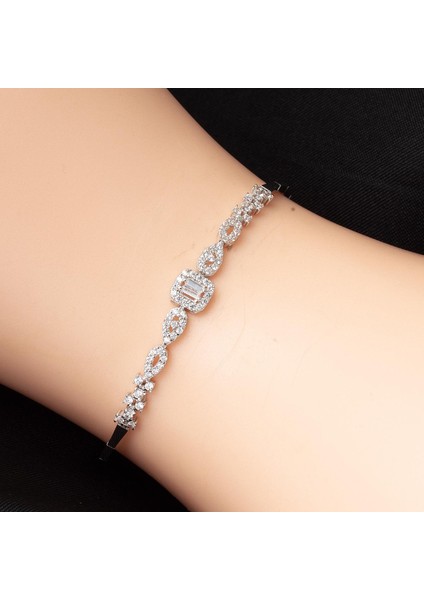 Starlight Baget Taşlı Beyaz Altın Set modelleri