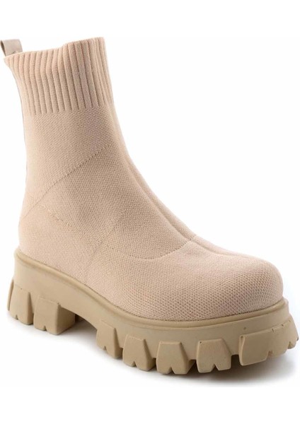 Bej Triko Kadın Bot & Bootie K02703202082 modelleri