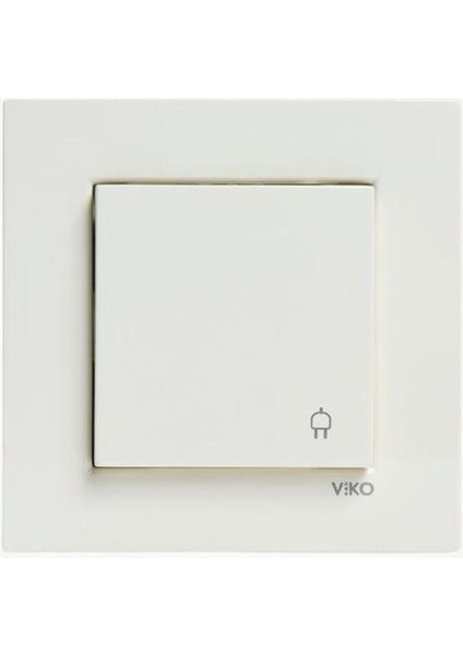 Karre Kapaklı Topraklı Priz Çerçeveli