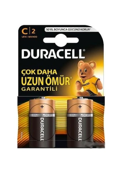 C Boy Orta Boy Pil 2'li Paket