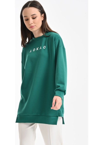 Oysho Sweatshirt - Zümrüt