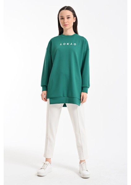 Oysho Sweatshirt - Zümrüt