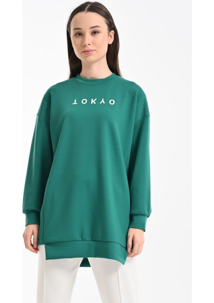 Oysho Sweatshirt - Zümrüt