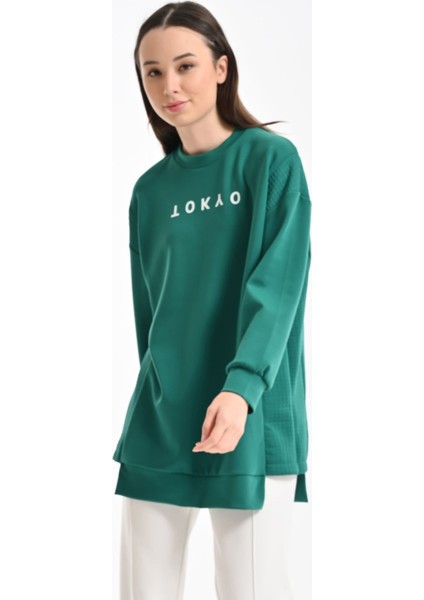 Oysho Sweatshirt - Zümrüt