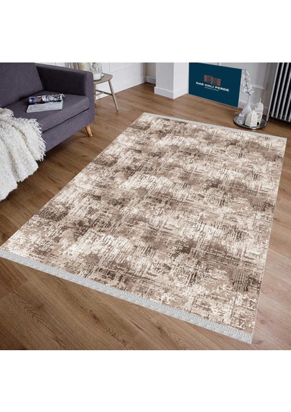 Decoser 4046 Kahverengi Bej Kaymaz Yıkanabilir Kilim fiyatları