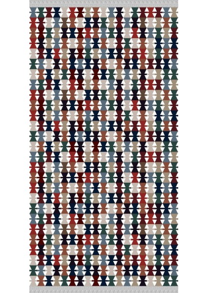 Decoser 4011 Renkli Yıkanabilir Pamuk Taban Kilim