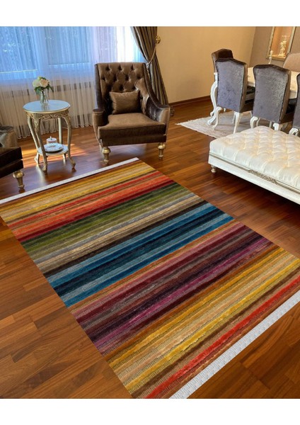 Decoser 4014 Renkli Yıkanabilir Pamuk Tabanlı Kilim