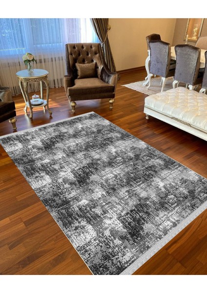 Decoser 4044 Gri Yıkanabilir Pamuk Tabanlı Kilim
