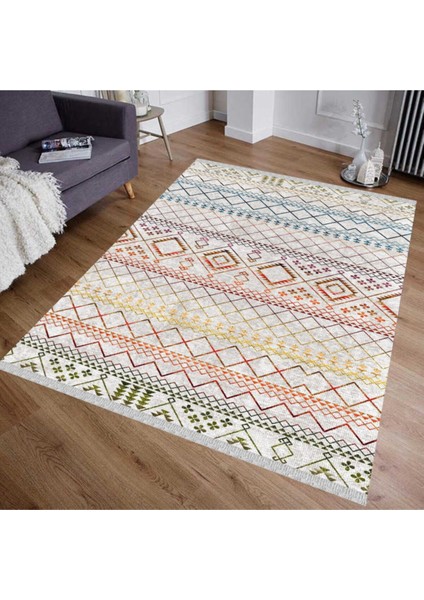 Decoser Halı Nova 4089 Renkli Kilim Iskandinav Kilim