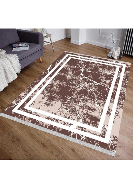 Decoser 5041 Kahverengi Mermer Desenli Kilim