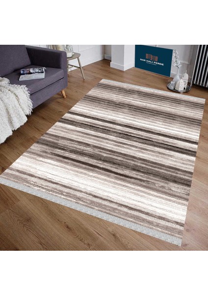 Decoser 4032 Düz Bej Kaymaz Yıkanabilir Kilim