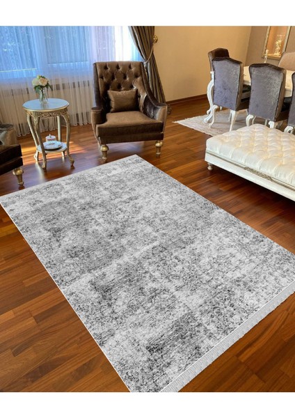 Decoser 4019 Gri Yıkanabilir Pamuk Tabanlı Kilim