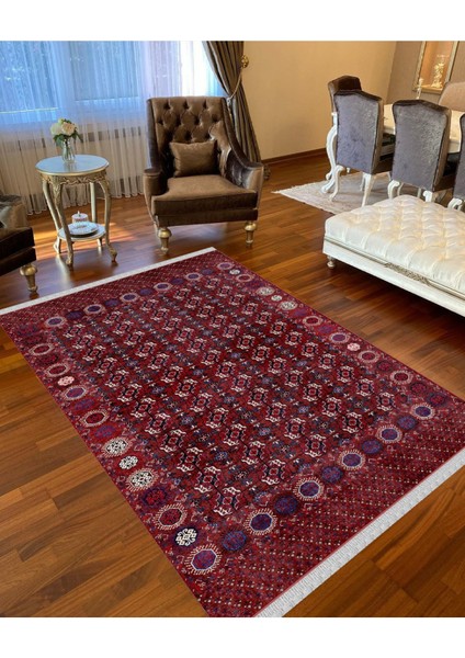 Decoser 4036 Kırmızı Yıkanabilir Pamuk Tabanlı Kilim