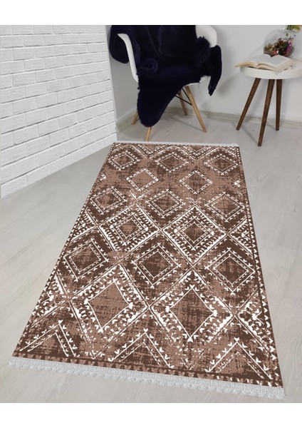 Decoser 5021 Yıkanabilir Kahverengi Kilim