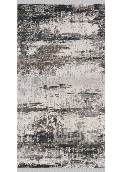 Decoser 4023 Gri Yeşil Yıkanabilir Pamuk Tabanlı Kilim