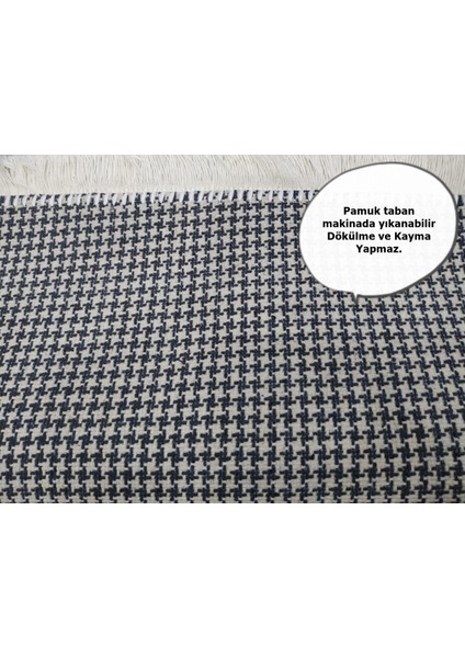 Decoser 4050 Gri Yıkanabilir Pamuk Tabanlı Kilim