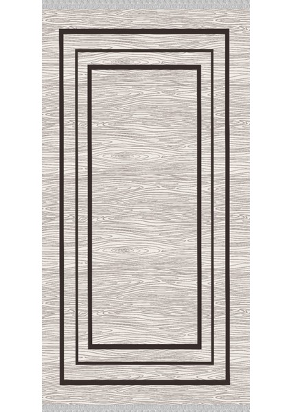 Decoser 5047 Yıkanabilir Siyah Çerçeveli Kilim