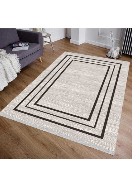 Decoser 5047 Yıkanabilir Siyah Çerçeveli Kilim fiyatları