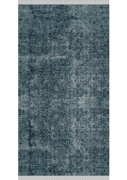 Decoser 4016 Mavi Modern Kaymaz Yıkanabilir Kilim