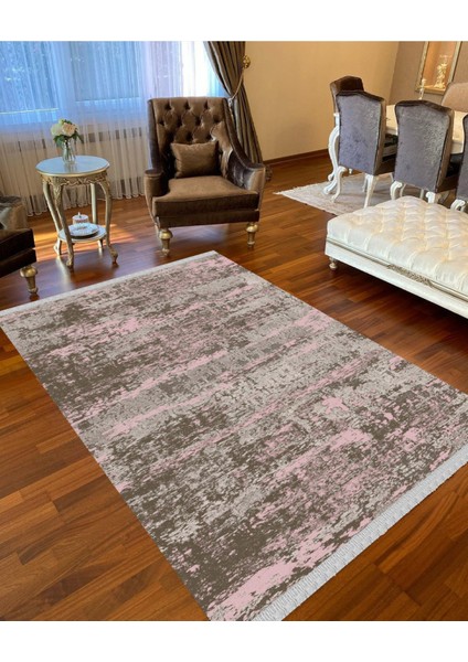 Decoser 4027 Pembe Kaymaz Yıkanabilir Kilim