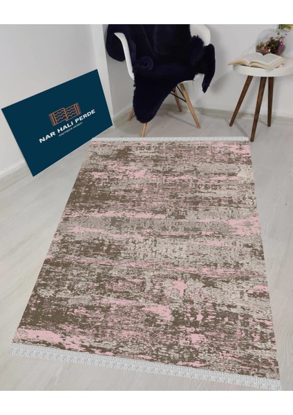 Decoser 4027 Pembe Kaymaz Yıkanabilir Kilim