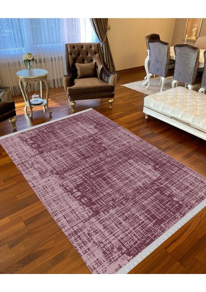 Decoser 4040 Düz Mor Kaymaz Yıkanabilir Kilim