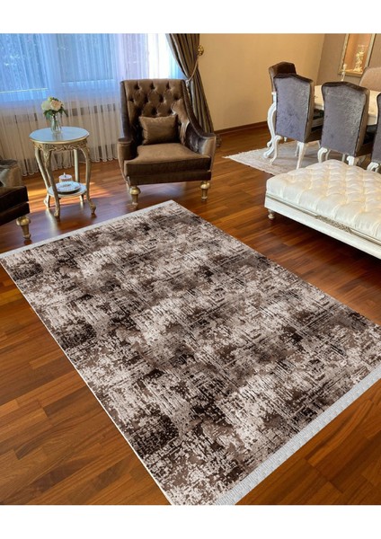 Decoser 4041 Kahverengi Yıkanabilir Pamuk Tabanlı Kilim