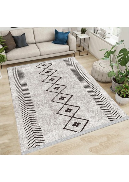 Decoser 5029 Iskandinav Desen Yıkanabilir Pamuk Taban Kilim