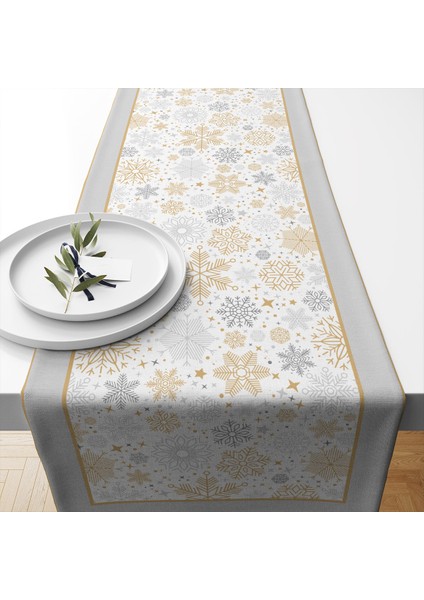 Runner Premium Kumaş 40*140 cm Özel Tasarımlı Masa Örtüsü Runner