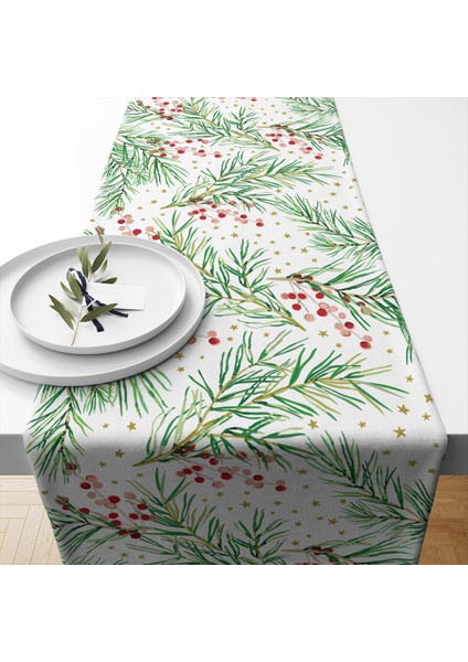 Runner Premium Kumaş 40*140 cm Özel Tasarımlı Masa Örtüsü Runner