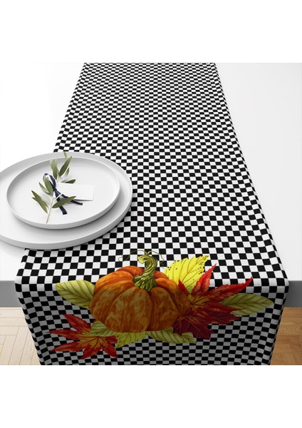 Runner Premium Kumaş 40*140 cm Özel Tasarımlı Masa Örtüsü Runner