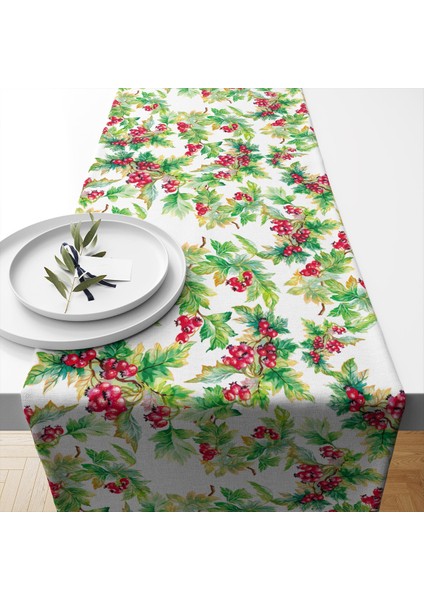 Runner Premium Kumaş 40*140 cm Özel Tasarımlı Masa Örtüsü Runner