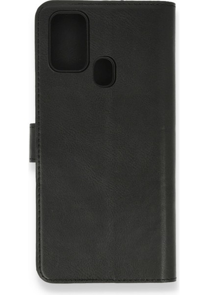 Samsung Galaxy M21 Kılıf Cüzdanlı Kapaklı Kılıf - Siyah