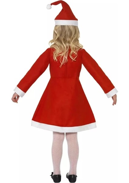 Yılbaşı Noel Polar Kumaş 2 Parça Kostüm Seti, 3/4 Yaş - Kız modelleri