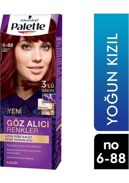 Palette Saç Boyası Yoğun Kızıl 6-88 Saç Boyası