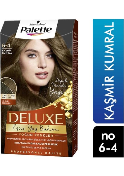 Palette Deluxe Eşsiz Yağ Bakımı Saç Boyası Kaşmir Kumral 6-4 6281031271520 Saç Boy