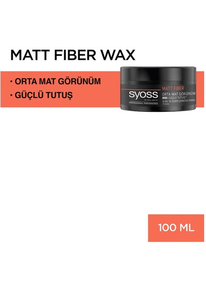 Syoss Matt Fiber 100 ml  Saç Boyası