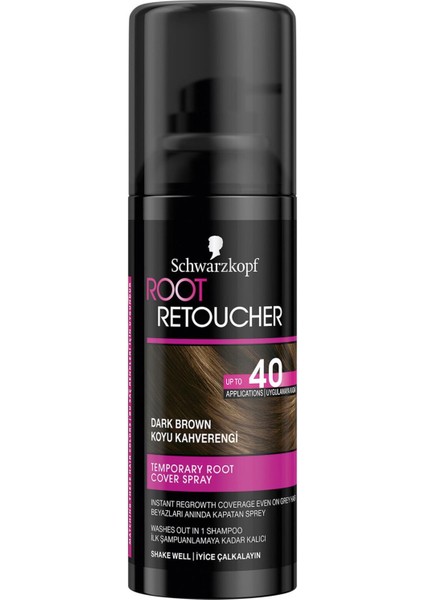 Schwarzkopf Root Retoucher - Koyu Kahverengi 120 ml Saç Boyası