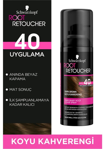 Schwarzkopf Root Retoucher - Koyu Kahverengi 120 ml Saç Boyası