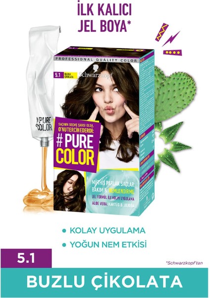Pure Color 5-1 Buzlu Çikolata Saç Boyası