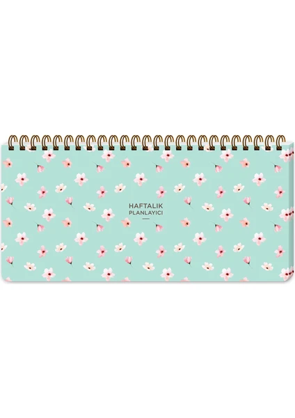 Keskin Color Haftalık Planner Su Yeşili 13 x 27 cm