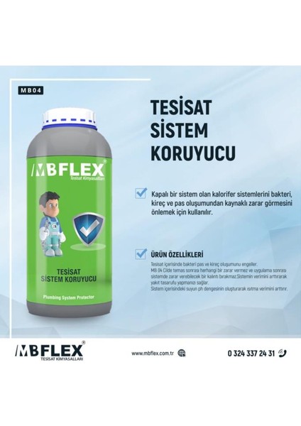 Mbflex MB04 Tesisat Sistem Koruyucu 1 L