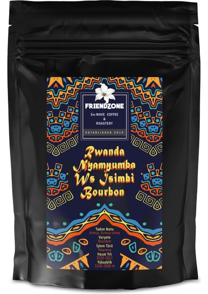 Rwanda Nyamyumba Ws Isimbi Bourbon Yöresel Kahve 1000 gr