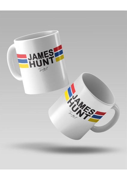 James Hunt Logo Baskılı Beyaz Kahve Kupa Bardak fiyatları