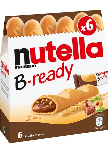 5 Adet Ferrero Nutella B-Ready 6'lı