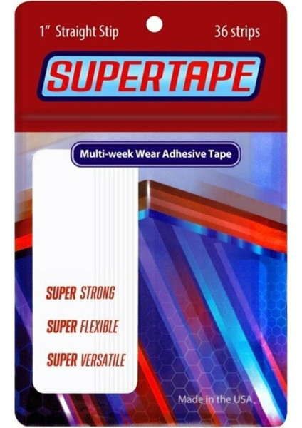 Ultra Bond Yapıştırıcı & Cilt ve Protez Saç Solvent Seti & Super Tape Protez Saç Bandı 36 Adet Düz