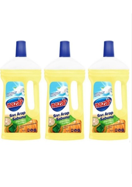 Nazar 3'lü Sıvı Arap Sabunu / Sabun Kokulu 3X1000ML