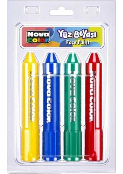 Nova Color NC-209 Yüz Boyası 4'lü