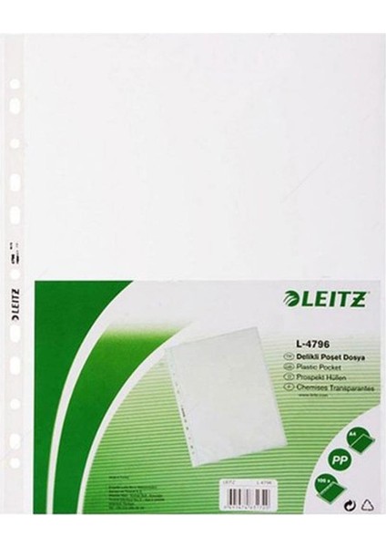 Leitz 4796 A4 Poşet Dosya 100'LÜ